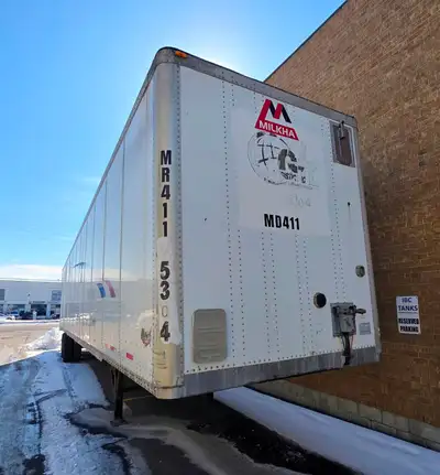 WABASH 53FT DRY VAN TRAILER PLATED TRAILER TANDEM AXLE BARN DOORS NO LEAKS GOOD BRAKES SELLING AS-IS