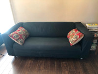 Black IKEA couch