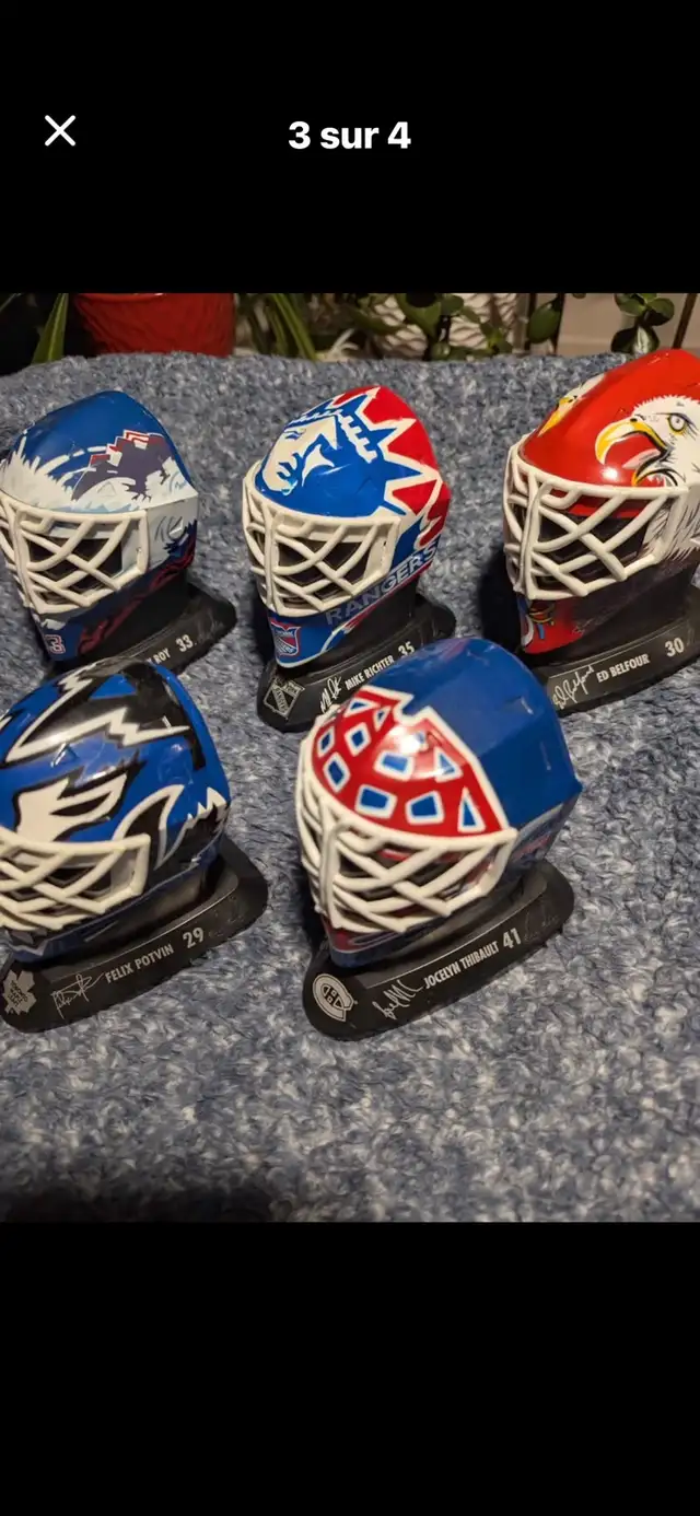 McDonald's Mini Casque de Hockey Gardien de But NHL 1996 in Hockey in City of Montréal - Image 3
