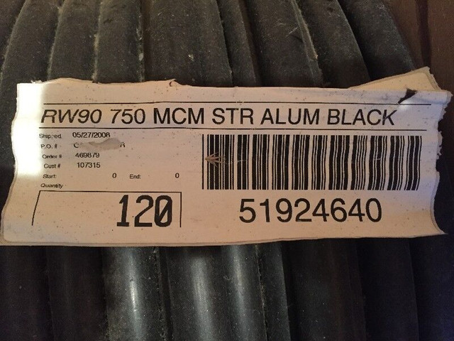 750 MCM Aluminum Xlink Single Conductor in Other Business & Industrial in Vernon - Image 2