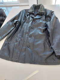 Manteau de cuir