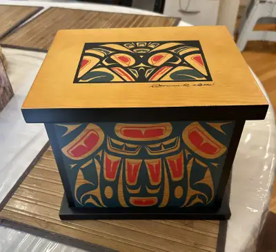 Clarence Q Wells Haida Vintage Storage Box, View more