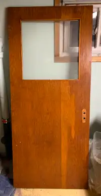 Antique Wood Door with Window