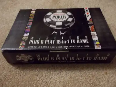 New in box. World Series Poker by Excaliber. I can meet you in London the next time I'm there.