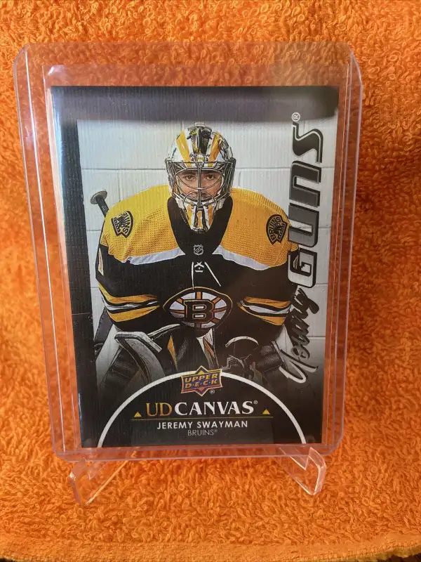Carte de hockey 2021-22 YOUNG GUNS CANVAS BLACK JEREMY SWAYMAN in Arts & Collectibles in Laval / North Shore - Image 2