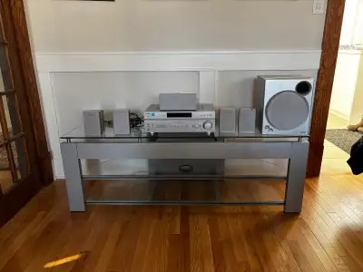 Sony STR-K760P 5.1 channel receiver with six speakers $100 Stand sold separately $50