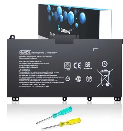 BRTONG HSTNN-LB8U HW03XL Battery Replacement for HP Pavilion , View more