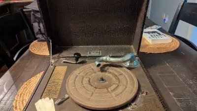 1920s antique Ray dune portable record player used , View more