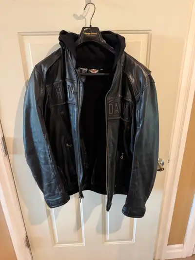 I have Harley jackets and vests for sale, in like new condition. No rips, tears , stains etc. Non sm...