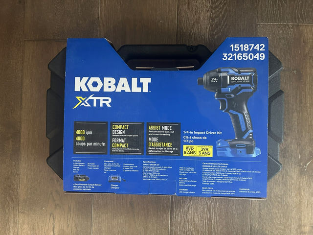 Cordless Brushless **NEW** Kobalt XTR Impact Driver in Power Tools in Calgary - Image 3