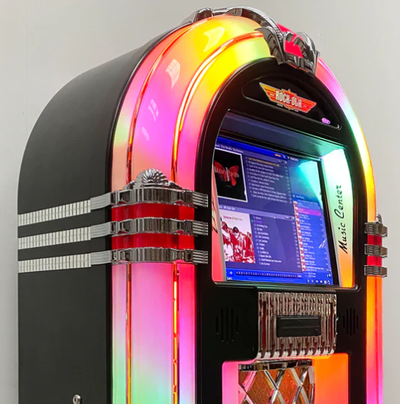 One of the last true American jukeboxes. This model holds up to 100 CDs and delivers beautiful analo...