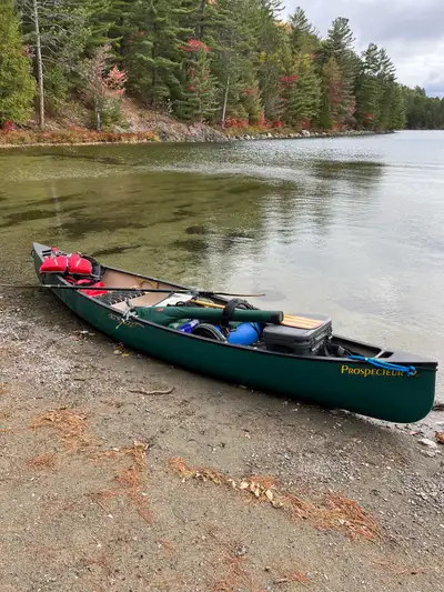 15’ Esquif canoe. Paddles well tandem or solo. Only used on one 3 day canoe trip. Selling to buy an...