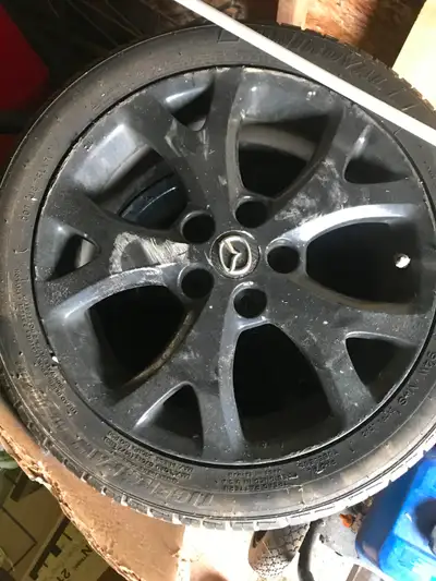 Selling a set of 4-17" tires on rims. The tires are no good but the rims are fine. $140.00 obo for t...
