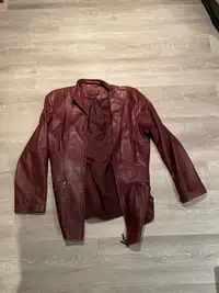 Women's purple Danier leather jacket - medium
