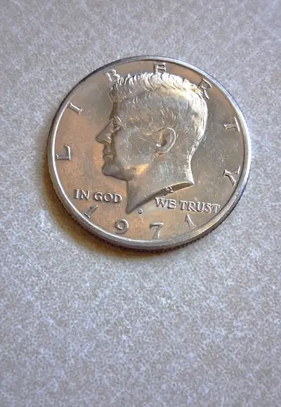 1971 Kennedy Half Dollar (D) mint location Denver composition : copper nickel condition: excellent l...