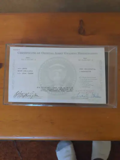 Presidential Washington Legal Tender $1 Ballistic Roll, View more