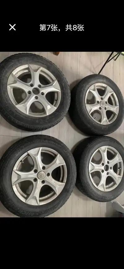 Michelin Winter Tires w/Alloy rims_Tire Size: #215/60R16_not only for 2011 Toyota Camry LE (Set of 4...