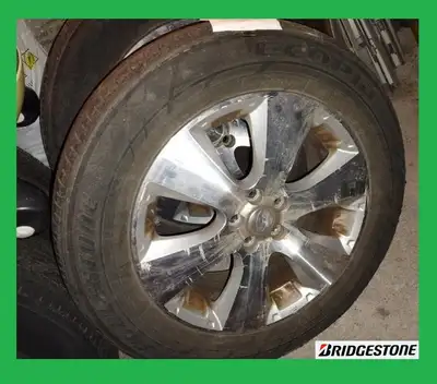 4 Bridgestone Ecopia All Seasons Tires with Alloy Rims - size 225/60R17 Contact: Email: davej8@gmail...