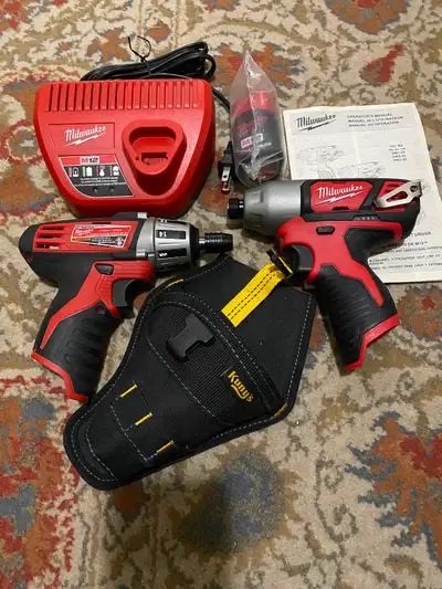 Milwaukee 1/4 hex drivers + accessories for sale as one package., View more