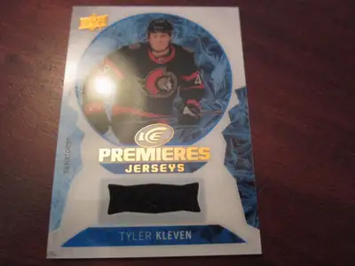 2023-24 UD Ice Hockey Premieres Jerseys  TYLER KLEVEN, View more