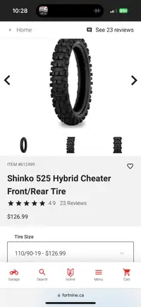 Shinko 525 cheater/gummy BRAND NEW
