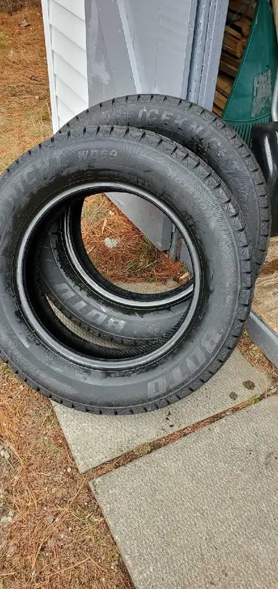 New unused winter tires, Boto Iceknight 215/65/R16. Can come paired with unmounted 5x114.3 16" Rims....