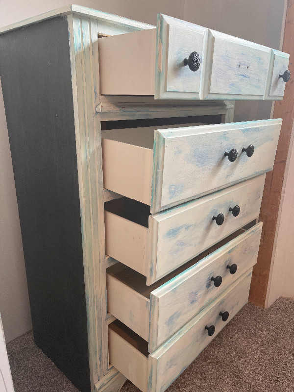 Older repainted dresser. in Dressers & Wardrobes in Lethbridge - Image 3