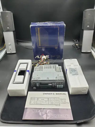 VINTAGE ALPINE 7282E CAR STEREO CASSETTE RADIO SERVICED RARE MIB, View more