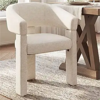 New-COLAMY 3-LEG BEIGE ARM CHAIR, View more