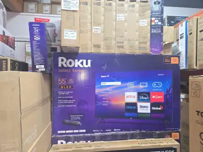 I'm selling a Roku 55" Select Series television, featuring brilliant 4K picture and vivid HDR colour...