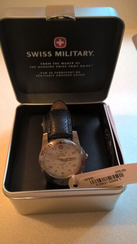 Swiss Military Watch by Wenger (mens), buy two for $110 nEver wo in Jewellery & Watches in Guelph