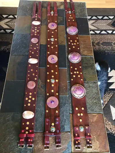 REGALIA DANCERS LEATHER BELTS, View more