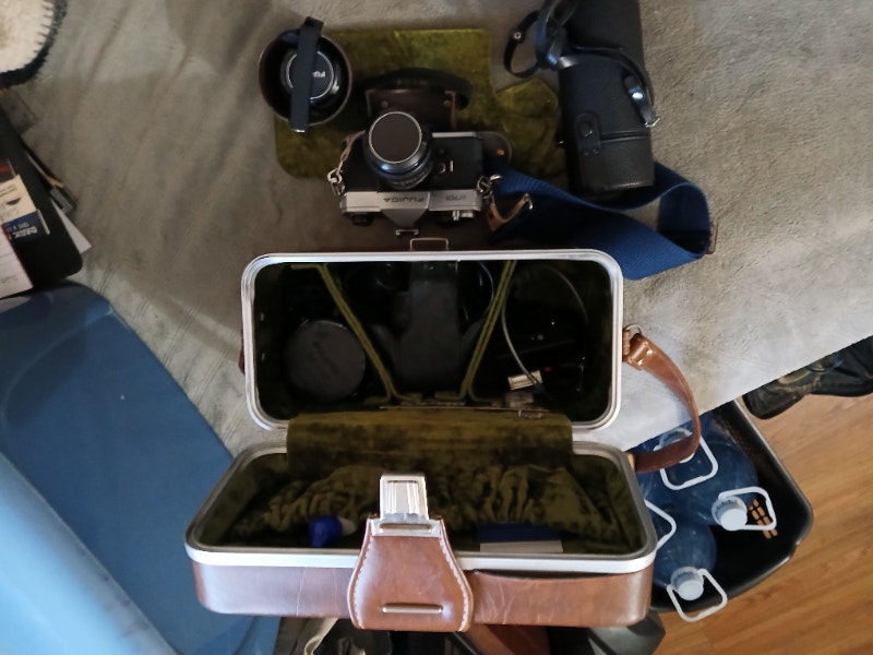Fujica Vintage Camera Set+H10-40 Aviation Headset-obo, photo 1