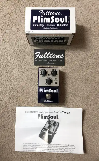 Fulltone Plimsoul Overdrive/Distortion Pedal LIKE NEW WITH BOX!, View more