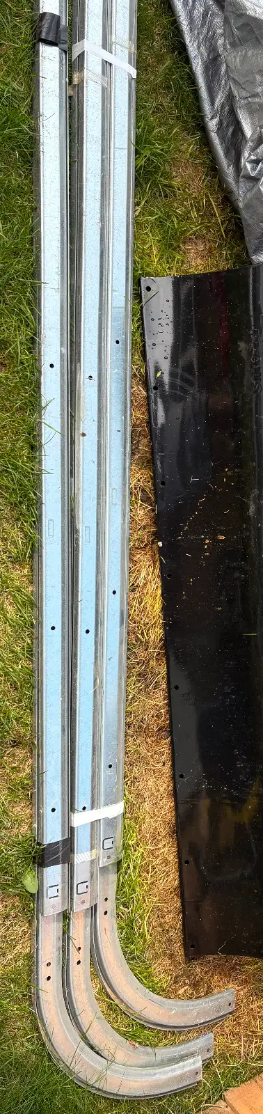 3 new garage door tracks, 8ft length $60 for all 3, View more