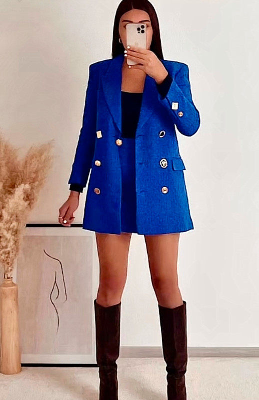 Zara jacket blazer veston dress robe shirt manteau aritzia cuir dans Femmes - Hauts et vêtements d'extérieur  à Ville de Montréal - Image 2
