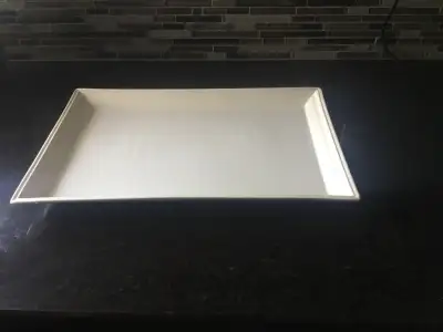 Large White Serving platter. X condition. NEW, View more