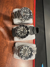 3x Seiko SKX007 Automatic Watches