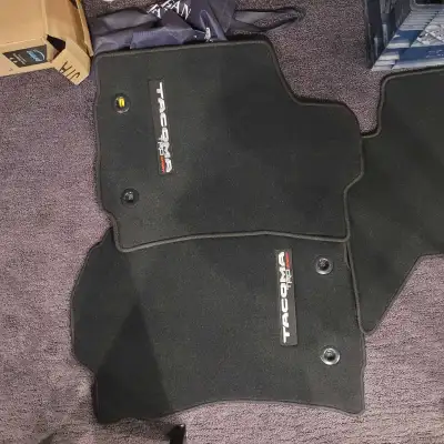 2021 Tacoma floor mats. Brand new! I am sure they will fit most Toyota Tacoma trucks.