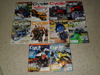 Vintage 2010's Cycle Canada collection magazines 2010 2011-2019