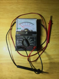 Volt meter/Booster Cables/Oil Filter Wrench