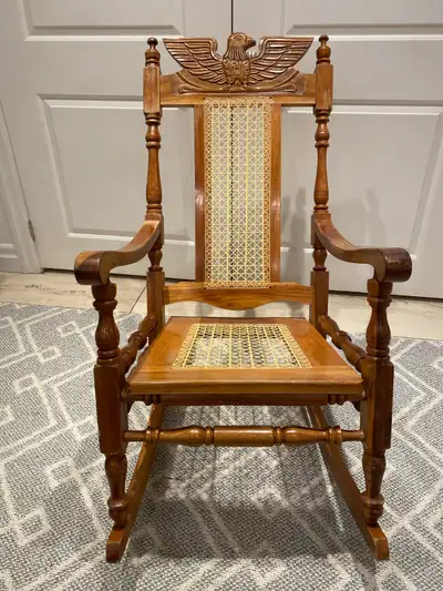 Antique Wood Rocking Chair, View more