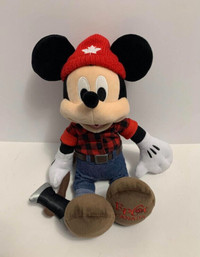 Disney plush lumberjack Mickey Mouse Epcot doll