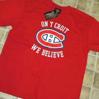 Neuf:  T-shirt Canadiens de Montréal pour enfants.
