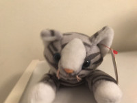 Prance the Gray Striped Cat -TY Beanie Baby 5th Gen with tag