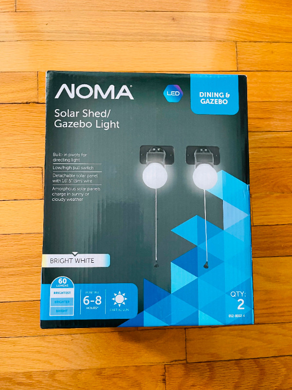 NOMA Indoor/Outdoor Pure White LED Solar in Outdoor Lighting in Markham / York Region - Image 2