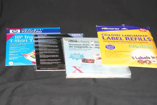 PRINTER T-SHIRT IRON-ON, PHOTO PAPER, SPECIALTY PAPER, CD LABELS