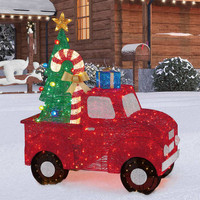 Christmas Holiday Truck Decoration with LED Lights
