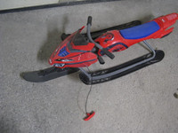 Spiderman snow sled / luge a neige snow mobile