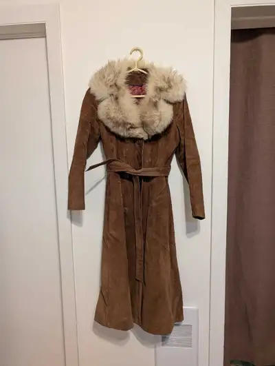 Manteau de cuir Vintage femme, View more